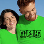 Camiseta para despedida de solter@s graciosas. Insert coin, play, game over